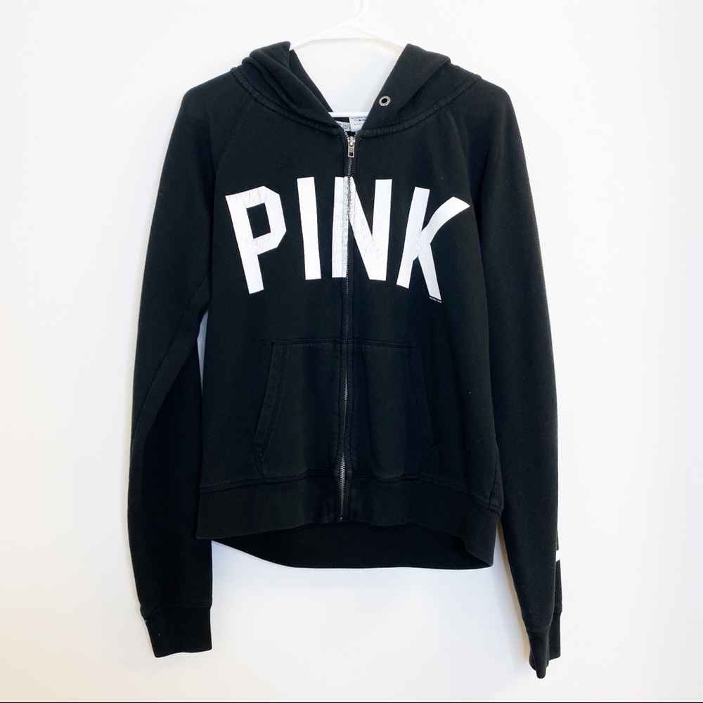 VS PINK Black Zipper Sweater SOLD